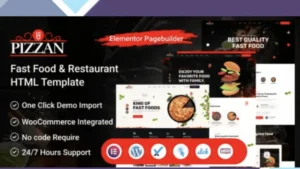 Pizzan - Fast Food and Restaurant WordPress Theme