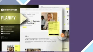Planify - Business Coaches Elementor Template Kit