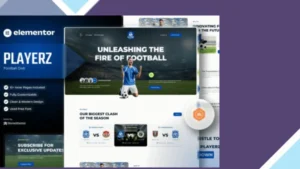 Playerz - Football Team and Sports Club Elementor Template Kit