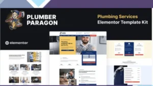 Plumber Paragon - Plumbing Services Elementor Pro Template Kit