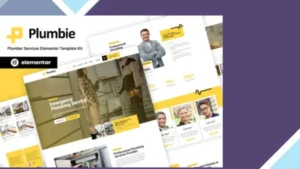 Plumbie - Plumber Services Elementor Template Kit