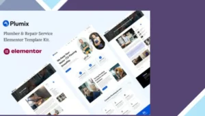 Plumix - Plumber and Repair Service Elementor Template Kit