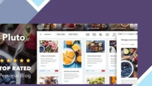 Pluto Clean Personal WordPress Masonry Blog Theme