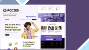 Podzed - Podcaster and Radio Station Elementor Template Kit