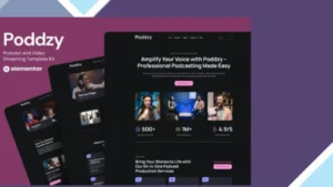 Podzzy - Podcast and Video Streaming Elementor Kit