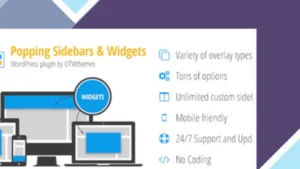 Popping Sidebars and Widgets for WordPress