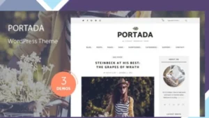 Portada - Elegant Blog Blogging WordPress Theme