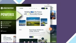 Powerix - Solar and Renewable Energy Elementor Template Kit