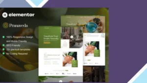 Wordpress Tools 10 PranaVeda - Ayurveda Treatment and Spa Elementor Pro Template Kit