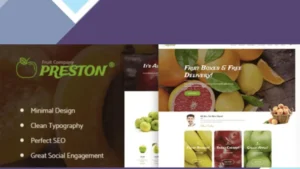 Wordpress Tools 16 Preston - Fruit Company and Organic Farming WordPress Theme