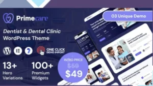 Primecare - Dentist and Dental Clinic WordPress Theme