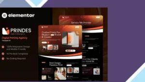 Prindes - Digital Printing Agency Elementor Template Kit