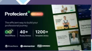Profecient - Multipurpose Elementor Business and WooCommerce WordPress Theme