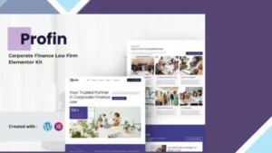 Profin - Finance Law Firm Elementor Template Kit