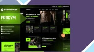 Progym - Personal Trainers and Fitness Elementor Template Kit