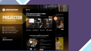 Projector - Film and Video Production Elementor Template Kit