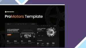 ProMotors - Car Service and Detailing Elementor Template Kit
