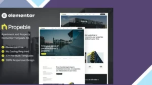 Propeble - Apartment and Property Elementor Template Kit