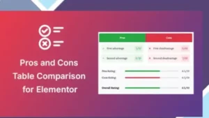 Pros and Cons Widget for Elementor