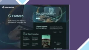 Protech - Cyber Security Service Elementor Template Kit