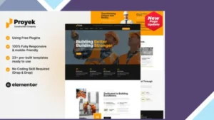 Proyek - Construction Elementor Template Kit