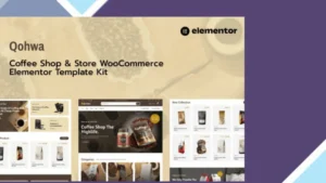 Qohwa - Coffee Shop and Store Ecommerce Elementor Pro Template Kit