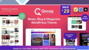 Qoxag - WordPress News Magazine Theme
