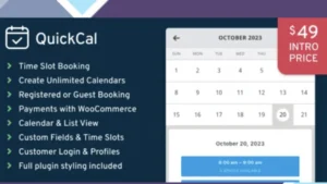 Wordpress Tools 13 QuickCal - Appointment Booking Calendar for WordPress