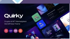 Wordpress Tools 15 Quirky - NFT, Token and Blockchain WCFM Marketplace WordPress Theme