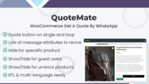 Wordpress Tools 12 QuoteMate - WooCommerce Get A Quote