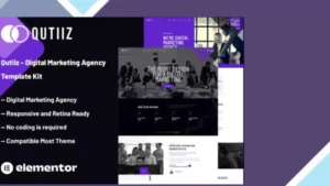 Wordpress Tools 15 Qutiiz - Digital Marketing Agency Template Kit