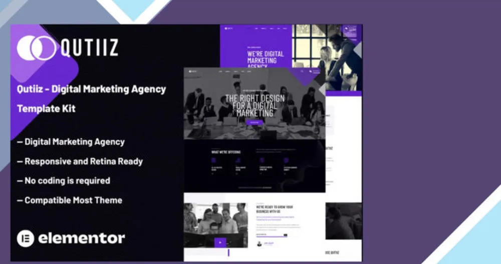 Qutiiz - Digital Marketing Agency Template Kit 1 Qutiiz - Digital Marketing Agency Template Kit