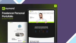 Raymond - Freelancer Personal Portofolio Elementor Template Kit