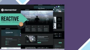 Reactive - Cyber Security Services Elementor Template Kit