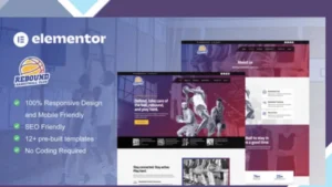 Rebound - Basketball Team and Sport Club Elementor Template Kit