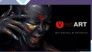 Red Art - Artist Portfolio WordPress Theme