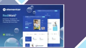 Redimaid - Cleaning and Maid Service Agency Elementor Template Kit