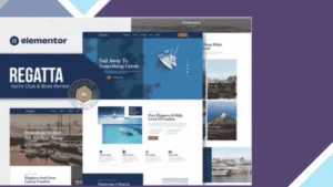 Regatta - Yacht Club and Boat Rental Elementor Template Kit