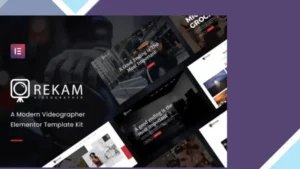 Rekam Kit - Modern Videographer Elementor Template Kit
