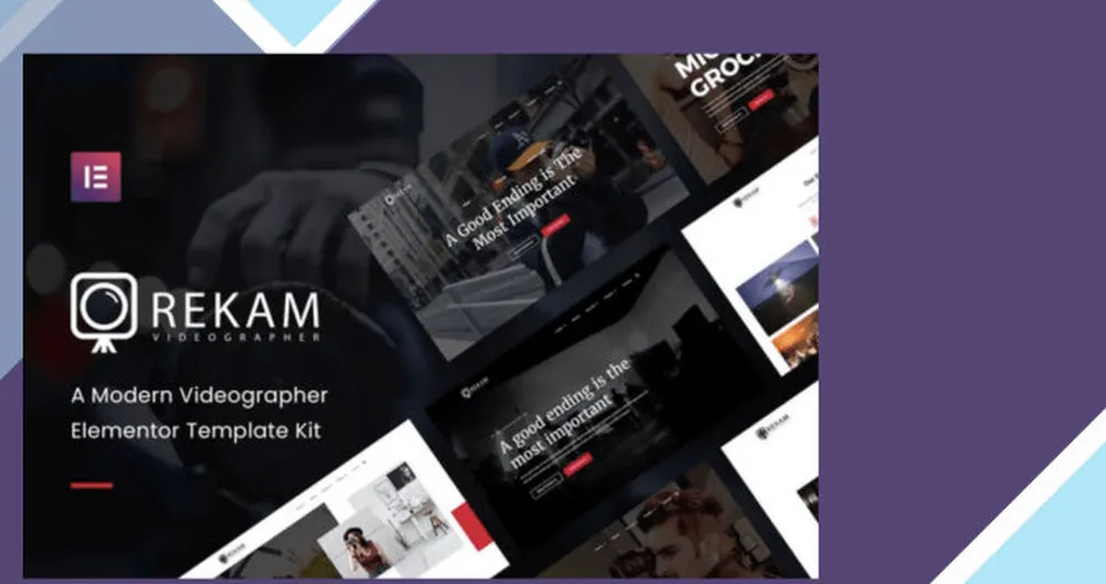 Rekam Kit - Modern Videographer Elementor Template Kit 1 Rekam Kit - Modern Videographer Elementor Template Kit