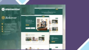 Rekover - Psychology and Counseling Elementor Template Kit