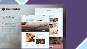 Relaxy - Spa and Wellness Elementor Template Kit