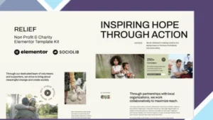 Relief - Non Profit and Charity Elementor Template Kit