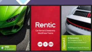 Rentic - Car Rental and Dealership WordPress Theme