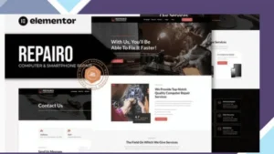Repairo - Computer and Smartphone Repair Elementor Template Kit