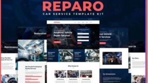 Reparo - Car Service Elementor Template Kit