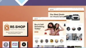 Wordpress Tools 15 ReShop - ReCommerce and Second Hand Theme
