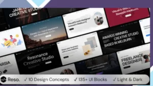 Resonance - Creative Modern Agency, Freelancer and Portfolio WordPress Theme
