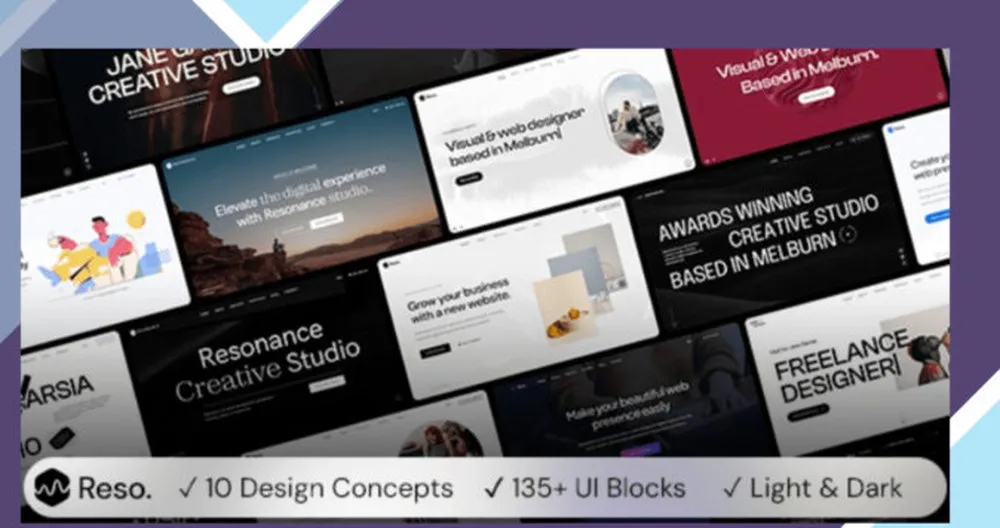 Resonance - Creative Modern Agency, Freelancer and Portfolio WordPress Theme 1 Resonance - Creative Modern Agency, Freelancer and Portfolio WordPress Theme