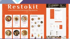 Wordpress Tools 12 Restokit - Food and Restaurant Elementor Template Kit